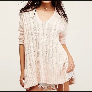Free people cable knit sweater
